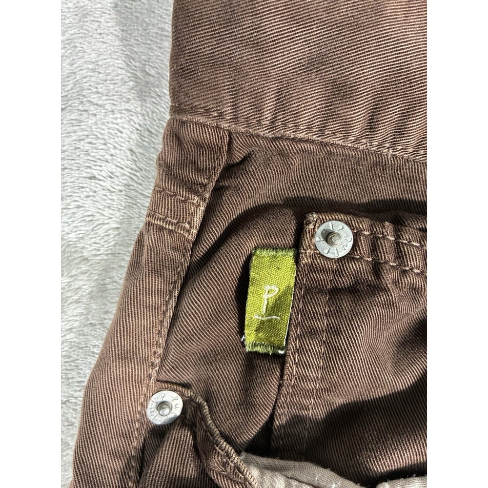 VTG Pulp‎ Pants Womens Sz 12 brown 100% Junlon Made In USA Polynosic - Picture 10 of 15